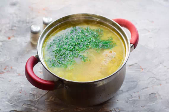 гороховый суп на курином будьоне - рецепт фото 1